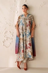 BAROQUE-UNSTITCHED 3PC DIGITAL PRINTED VISCOSE SUIT-PK-5844