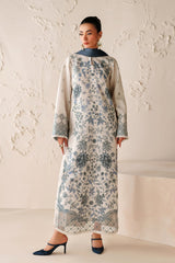 BAROQUE-UNSTITCHED 3PC DIGITAL PRINTED VISCOSE SUIT-PK-5843