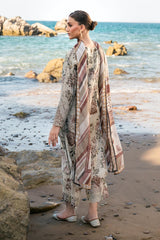 BAROUQE-UNSTITCHED 3PC KARANDI PRINTED SUIT-PK-2571