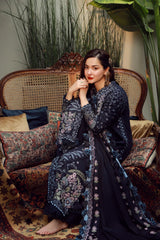 QALAMQAR-UNSTITCHED 3PC DHANAK EMBROIDERED SUIT-PK-5041