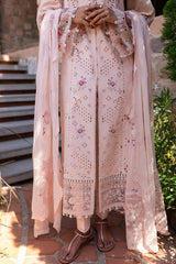 QALAMQAR-UNSTITCHED 3PC LAWN CHIKANKAARI EMBROIDERED SUIT-PK-4660