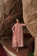 QALAMQAR-UNSTITCHED 3PC LAWN EMBROIDERED SUIT-PK-4754