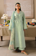 IZEL-UNSTITCHED 3PC LAWN EMBROIDERED SUIT-PK-4825