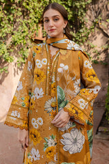BAROQUE-UNSTITCHED 3PC KHADDAR PRINTED SUIT-PK-2642