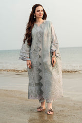 NUREH-UNSTITCHED 3PC LAWN LASER WORK EMBROIDERED SUIT-PK-4746