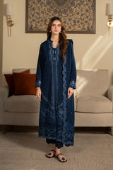 SAPPHIRE-UNSTITCHED 3PC DHANAK EMBROIDERED SUIT-PK-4392