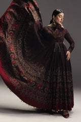 ZARA SHAH JAHAN-FROCK 3PC DIGITAL PRINT FROCK AND SILK PRINT DUPATTA-AND TROUSER-PK-1202