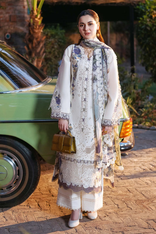 JADE -UNSTITCHED 3PC DHANAK EMBROIDERED SUIT-PK-3821