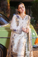 JADE -UNSTITCHED 3PC DHANAK EMBROIDERED SUIT-PK-3821