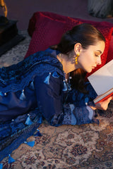 JADE-UNSTITCHED 3PC LAWN CHIKANKARI EMBROIDERED SUIT-PK-4602