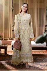 JADE-UNSTITCHED 3PC LAWN CHIKANKARI EMB SUIT-PK-4505