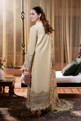JADE-UNSTITCHED 3PC LAWN CHIKANKARI EMB SUIT-PK-4505
