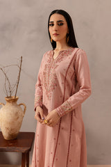 BATIK-2PIECE DHANAK EMBROIDERED SHIRT WITH DHANAK EMB TROUSER-PK-15017