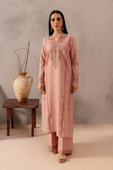 BATIK-2PIECE DHANAK EMBROIDERED SHIRT WITH DHANAK EMB TROUSER-PK-15017
