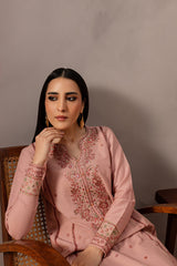 BATIK-2PIECE DHANAK EMBROIDERED SHIRT WITH DHANAK EMB TROUSER-PK-15017