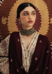 ZARA SHAHJ AHAN-UNSTITCHED 3PC KHADDAR HEAVY EMBROIDERED SUIT-PK-4396