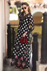 MARIA.B-UNSTITCHED 3PC LAWN PRINTED EMB SUIT-PK-05