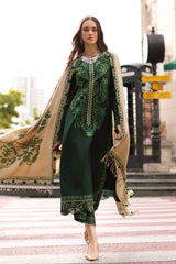 CHARIZMA-UNSTITCHED 3PC DHANAK EMBROIDERED SUIT-PK-5321