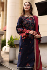 CHARIZMA-UNSTITCHED 3PC DHANAK EMBROIDERED SUIT-PK-5318
