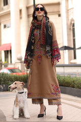 CHARIZMA-UNSTITCHED 3PC DHANAK EMBROIDERED SUIT-PK-5319