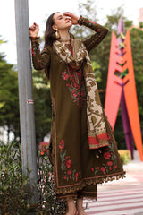 CHARIZMA-UNSTITCHED 3PC DHANAK EMBROIDERED SUIT-PK-5320