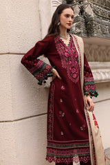 CHARIZMA-UNSTITCHED 3PC DHANAK EMBROIDERED SUIT-PK-5317