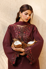 IZNIK-UNSTITCHED 3PC LAWN EMBROIDERED SUIT-PK-057