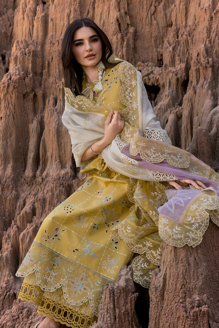 RANG RASIYA-UNSTITCHED 3PC DHANAK HEAVY CHIKAN EMBROIDERED SUIT-PK-5793