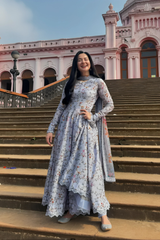 SAPPHIRE-UNSTITCHED 3PC KHADDAR DIGITAL PRINTED SUIT-PK-2658