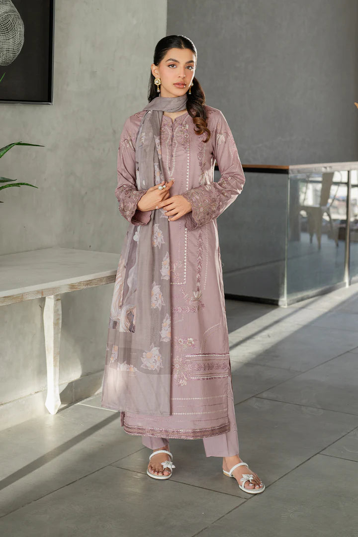 IZNIK- UNSTITCHED 3PC DHANAK EMBROIDERED SUIT-PK-5759