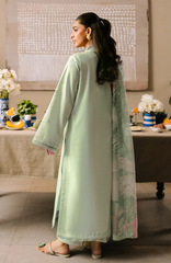 IZEL-UNSTITCHED 3PC LAWN EMBROIDERED SUIT-PK-4825
