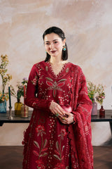 MARYAM HUSSAIN-UNSTITCHED 3PC LAWN HEAVY EMBROIDERED SUIT-PK-4898