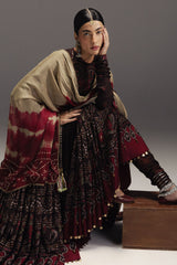 ZARA SHAH JAHAN-FROCK 3PC DIGITAL PRINT FROCK AND SILK PRINT DUPATTA-AND TROUSER-PK-1202