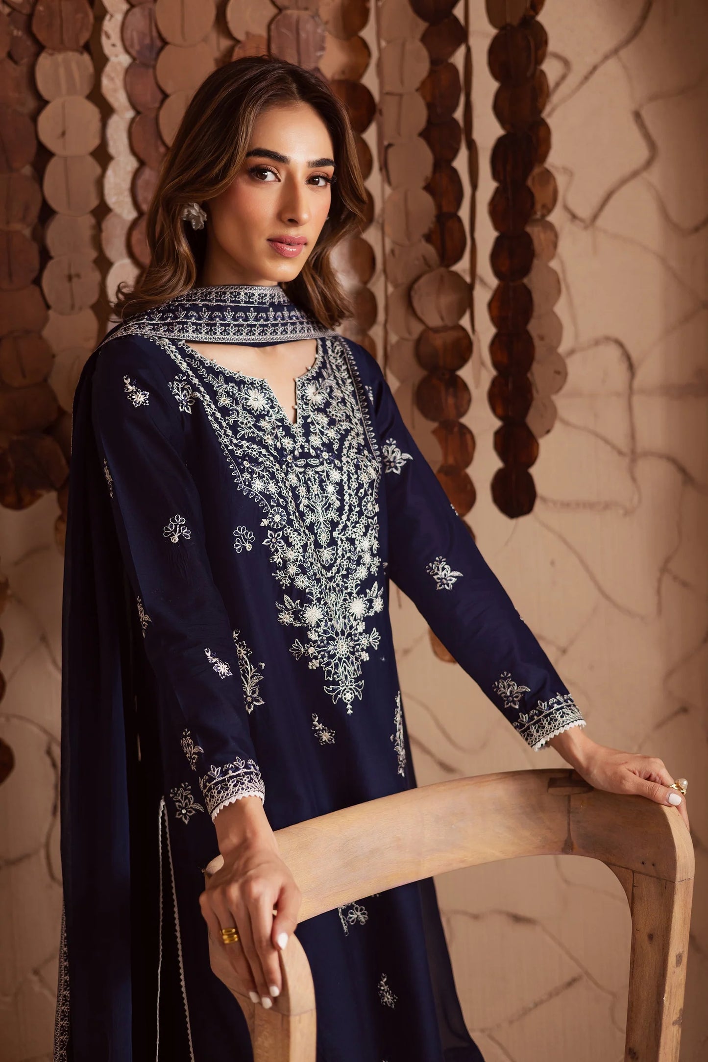 BATIK- UNSTITCHED 3PC DHANAK EMBROIDERED SUIT-PK-5773