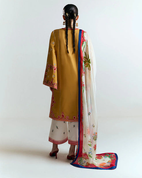 HUSSAIN REHAR - UNSTITCHED 3PC LAWN EMBROIDERED SUIT-PK-5724