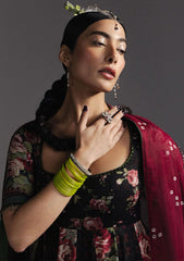 ZARA SHAH JAHAN-FROCK 3PC DIGITAL PRINTED FROCK AND SILK PRINTED DUPATTA-AND TROUSER-PK-1205