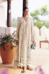 SUFFUSE-UNTITCHED 3PC LAWN CHIKAANKARI EMBROIDERED SUIT-PK-4719