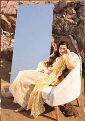 IMROZIA-UNSTITCHED 3PC LAWN SEQUIN CHIKANKARI EMBROIDERED SUIT-PK-4707