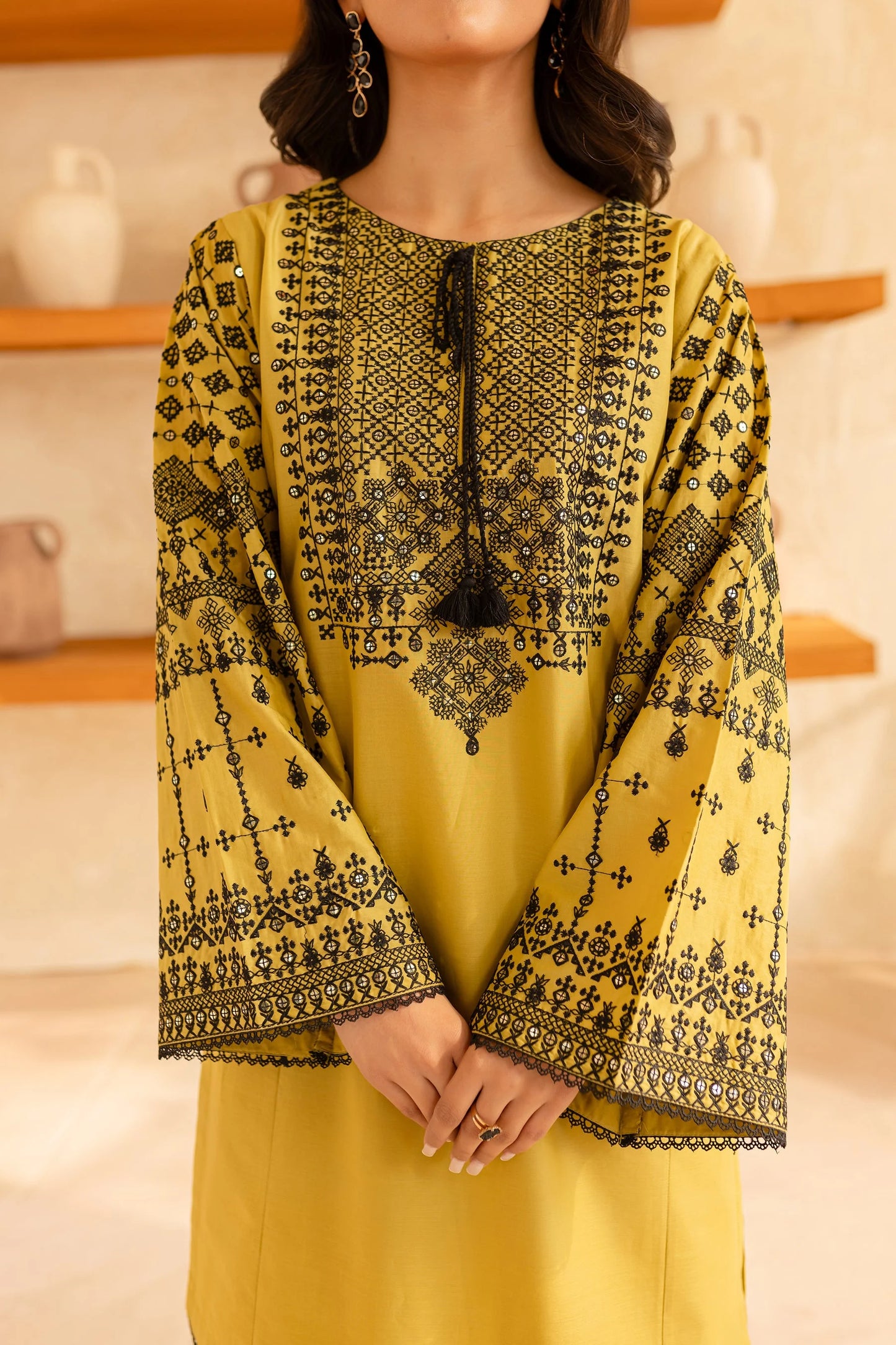 BATIK-2PC SEQUIN LAWN EMBROIDERED SHIRT WITH SEQUIN LAWN EMBROIDERED TROUSER-PK-5640