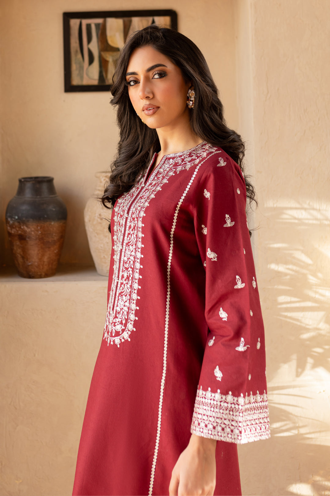 BATIK-UNSTITCHED 2PC EMBROIDERED LAWN DRESS-PK-5686