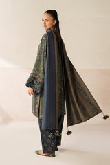 BAROQUE-UNSTITCHED 3PC DIGITAL PRINTED VISCOSE SUIT-PK-5848