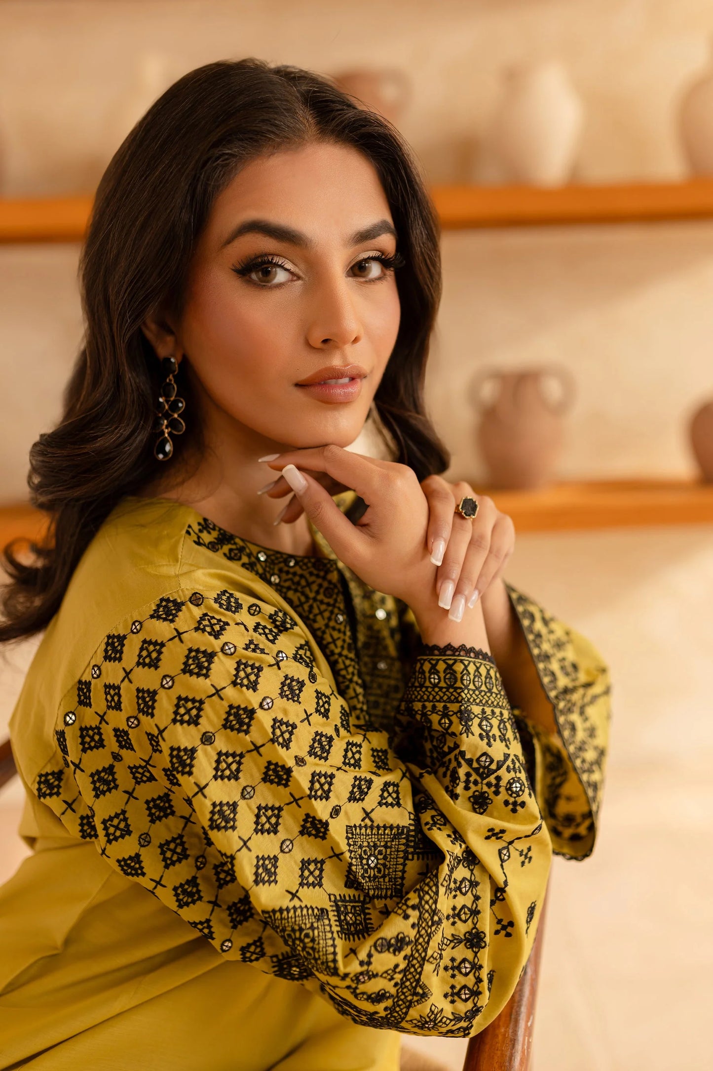 BATIK-2PC SEQUIN LAWN EMBROIDERED SHIRT WITH SEQUIN LAWN EMBROIDERED TROUSER-PK-5640