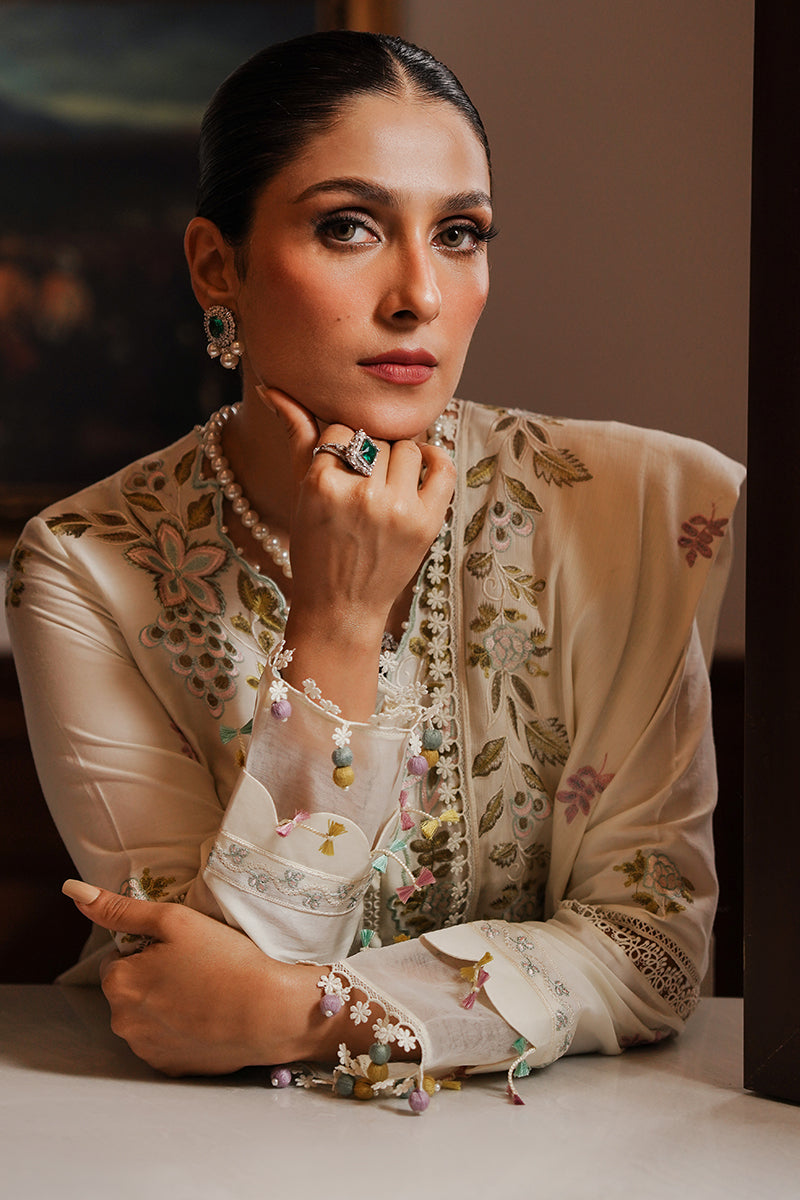 CROSS STITCH - 3PC UNSTITCHED DHANAK EMBROIDERED SUIT-PK-5744