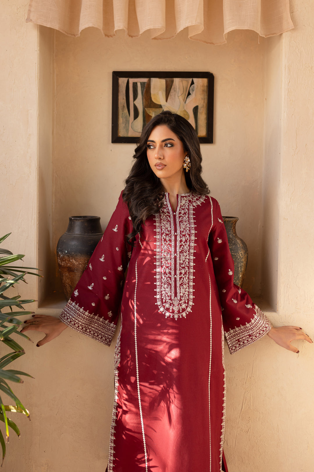 BATIK-UNSTITCHED 2PC EMBROIDERED LAWN DRESS-PK-5686