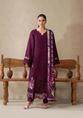 ELAF-UNSTITCHED 3PC DHANAK EMBROIDERED SUIT-PK-5253
