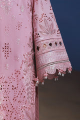 NUREH-UNSTITCHED 3PC LAWN SEQUIN CHIKANKAARI EMBROIDERED SUIT-PK-4800