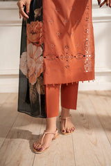 IZNIK- UNSTITCHED 3PC DHANAK LASERCUT EMBROIDERED SUIT-PK-5700