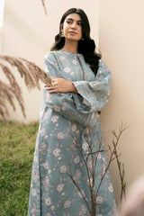 BAROUQE-UNSTITCHED 3PC KARANDI PRINTED SUIT-PK-2576