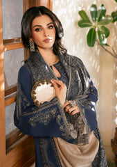 IZEL-UNSTITCHED 3PC DHANAK EMBROIDERED SUIT-PK-5150