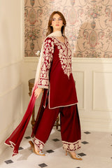 JAZMIN-UNSTITCHED 3PC LAWN EMBROIDERED SUIT-PK-4656